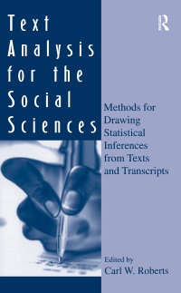 صورة الغلاف: Text Analysis for the Social Sciences 1st edition 9780805817348