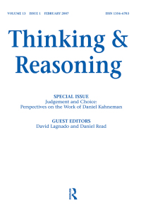 صورة الغلاف: Judgement and Choice: Perspectives on the Work of Daniel Kahneman 1st edition 9781841698250