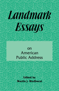 صورة الغلاف: Landmark Essays on American Public Address 1st edition 9781880393048