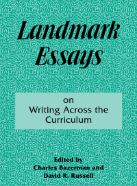 Imagen de portada: Landmark Essays on Writing Across the Curriculum 1st edition 9780367090913