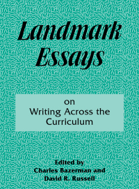 Cover image: Landmark Essays on Writing Across the Curriculum 1st edition 9780367090913