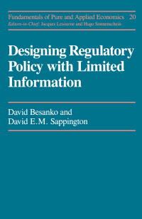 Cover image: Designing Regulatory Policy 1st edition 9783718603855