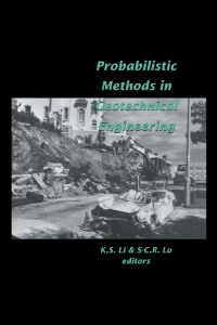 Imagen de portada: Probabilistic Methods in Geotechnical Engineering 1st edition 9789054103035