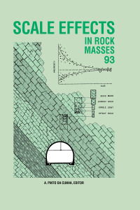 Imagen de portada: Scale Effects in Rock Masses 93 1st edition 9789054103226