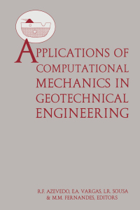 صورة الغلاف: Applications of Computational Mechanics in Geotechnical Engineering 1st edition 9789054108641
