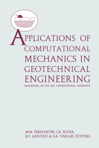 صورة الغلاف: Applications of Computational Mechanics in Geotechnical Engineering 1st edition 9789058091147