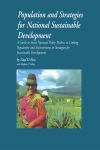 Cover image: Population and Strategies for National Sustainable Development 1st edition 9781853833755