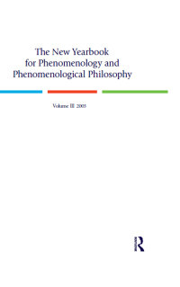 Cover image: The New Yearbook for Phenomenology and Phenomenological Philosophy 1st edition 9780970167934