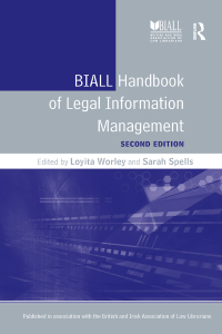 表紙画像: BIALL Handbook of Legal Information Management 2nd edition 9780815346906