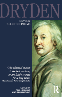 صورة الغلاف: Dryden:Selected Poems 1st edition 9781405835459