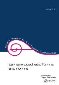 Imagen de portada: Ternary Quadratic Forms and Norms 1st edition 9780824716516