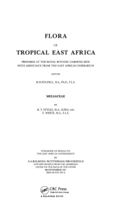 Cover image: Flora of Tropical East Africa - Meliaceae (1991) 1st edition 9781138407558