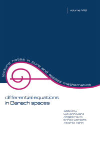表紙画像: Differential Equations in Banach Spaces 1st edition 9781138413214