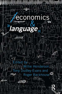 صورة الغلاف: Economics and Language 1st edition 9781138419179