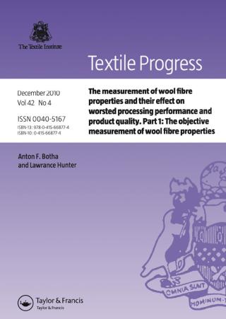 Cover image: The Measurement of Wool Fibre Properties and their Effect on Worsted Processing Performance and Product Quality 1st edition 9781138458734