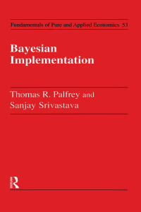صورة الغلاف: Bayesian Implementation 1st edition 9783718653140