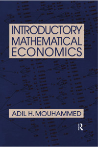 表紙画像: Introductory Mathematical Economics 1st edition 9780765604590