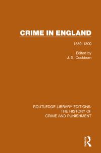 Imagen de portada: Crime in England 1st edition 9781138942783