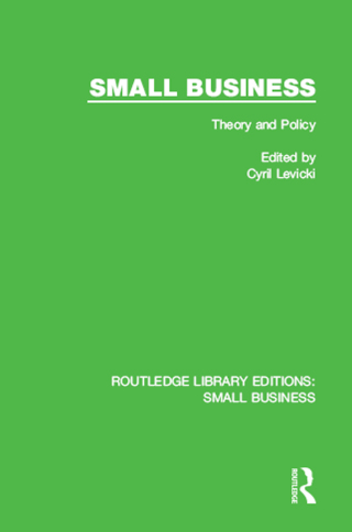 Imagen de portada: Small Business 1st edition 9781003073383