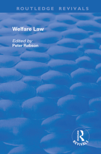 Imagen de portada: Welfare Law 1st edition 9781138634046