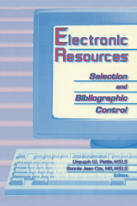 Titelbild: Electronic Resources 1st edition 9781560248477