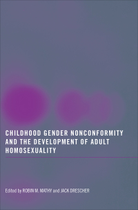 Imagen de portada: Childhood Gender Nonconformity and the Development of Adult Homosexuality 1st edition 9780789037442