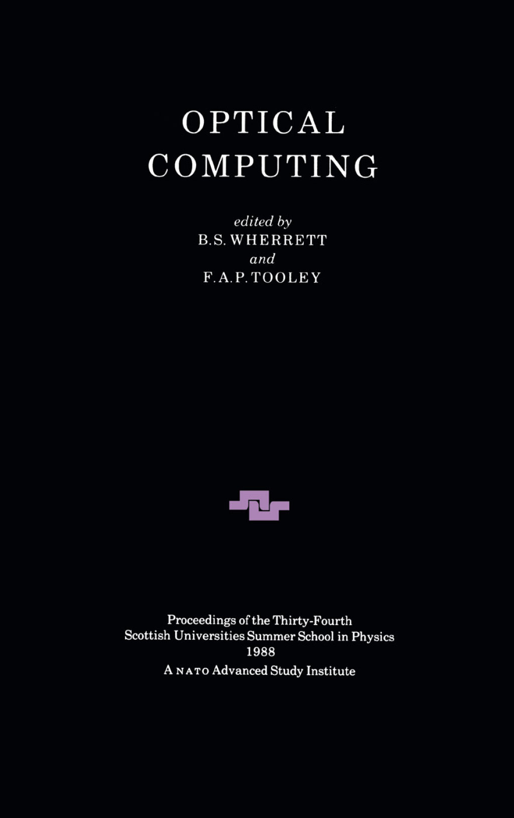 Optical Computing 1st Edition