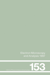 Imagen de portada: Electron Microscopy and Analysis 1997, Proceedings of the Institute of Physics Electron Microscopy and Analysis Group Conference, University of Cambridge, 2-5 September 1997 1st edition 9780750304412