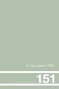صورة الغلاف: X-Ray Lasers 1996 1st edition 9780750304061