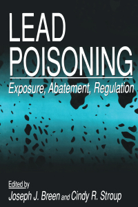 Cover image: Lead Poisoning 1st edition 9780367579746