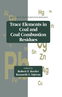 Imagen de portada: Trace Elements in Coal and Coal Combustion Residues 1st edition 9780873718905