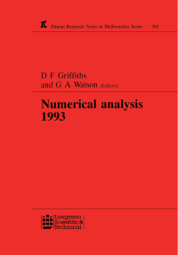Imagen de portada: Numerical Analysis 1993 1st edition 9780582225688