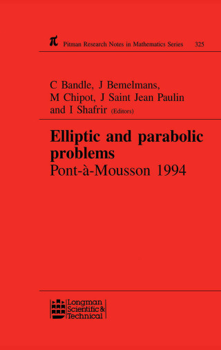 Cover image: Elliptic and Parabolic Problems 1st edition 9780367834524