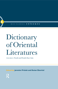 Immagine di copertina: Dictionary of Oriental Literatures 2 1st edition 9781003060659