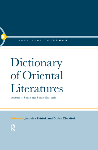 Cover image: Dictionary of Oriental Literatures 2 1st edition 9780415393539