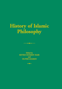 Imagen de portada: History of Islamic Philosophy 1st edition 9781138134522
