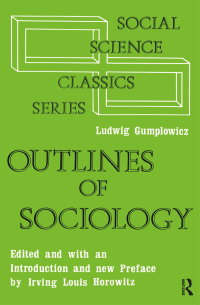 صورة الغلاف: Outlines of Sociology 1st edition 9780878553099