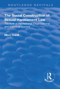 Immagine di copertina: The Social Construction of Sexual Harassment Law 1st edition 9781138635111