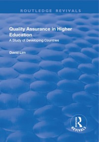 Titelbild: Quality Assurance in Higher Education 1st edition 9781138635685