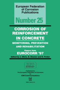 Imagen de portada: Corrosion of Reinforcement in Concrete (EFC 25) 1st edition 9781861250834
