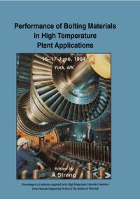 Imagen de portada: Performance of Bolting Materials in High Temperature Plant Applications 1st edition 9780367448905