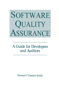 Cover image: Software Quality Assurance 1st edition 9781574910490