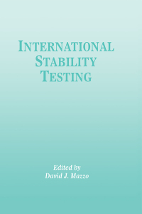 Immagine di copertina: International Stability Testing 1st edition 9781574910780