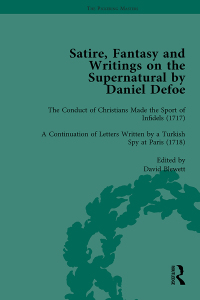 Titelbild: Satire, Fantasy and Writings on the Supernatural by Daniel Defoe, Part II vol 5 1st edition 9781138756953