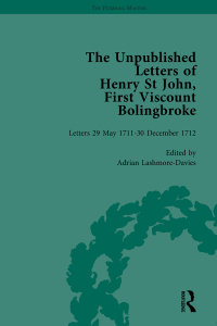 Cover image: The Unpublished Letters of Henry St John, First Viscount Bolingbroke Vol 2 1st edition 9781138763456