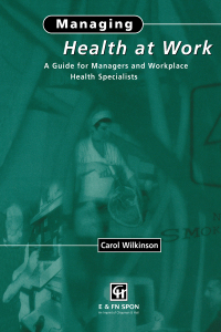 表紙画像: Managing Health at Work 1st edition 9780419229803