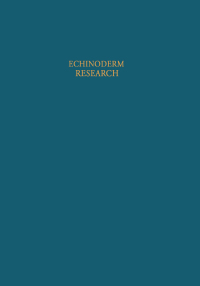 Cover image: Echinoderm Research 1st edition 9789061911418