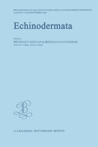表紙画像: Echinodermata 1st edition 9789061915966