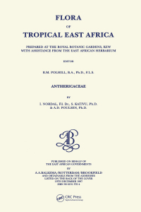 Imagen de portada: Flora of Tropical East Africa - Anthericaceae (1997) 1st edition 9789061913764
