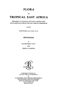 Imagen de portada: Flora of Tropical East Africa - Proteaceae (1993) 1st edition 9789061913627